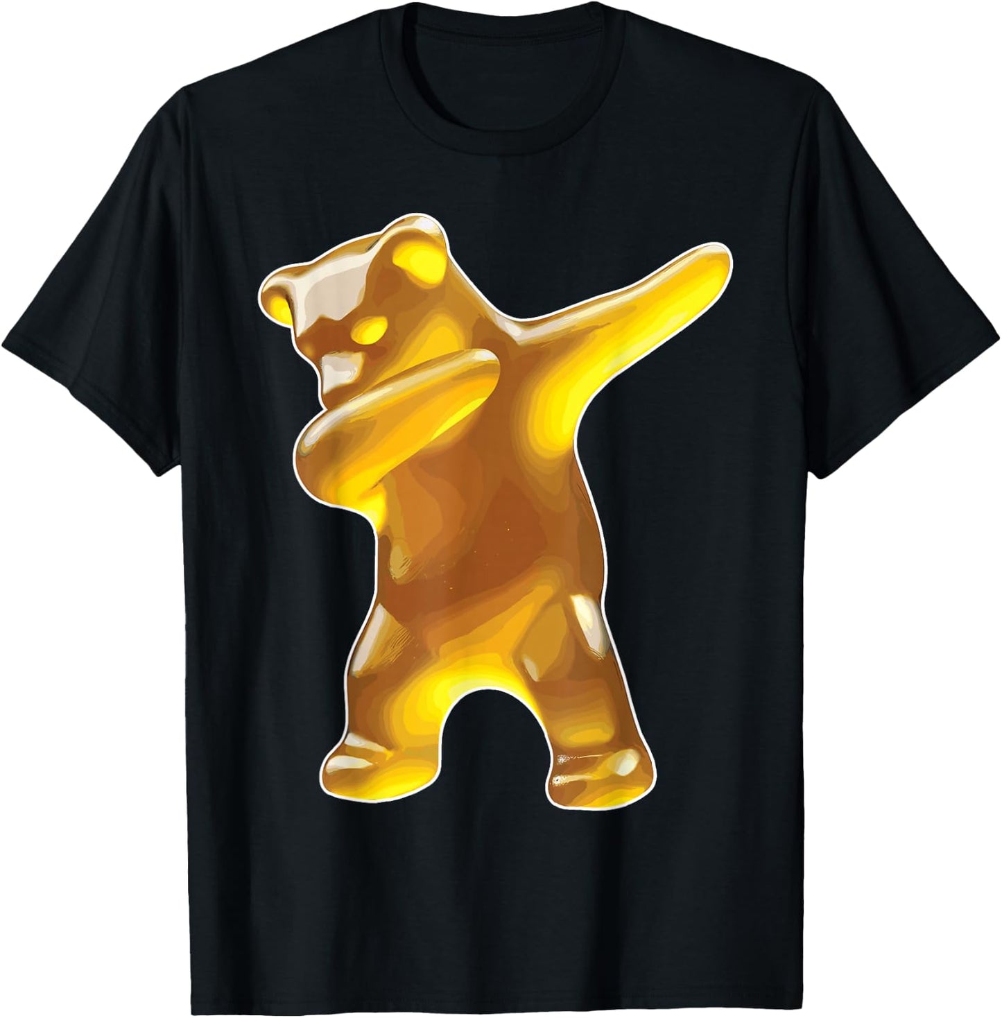 Gummy Bear, Yellow Gummy Bear, Dabbing Gummy Bear T-Shirt - T-Shirt | Black