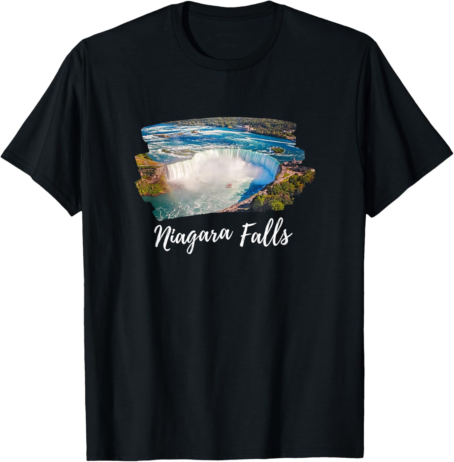 Image of Niagara. Falls Which are Very Good Beautiful T-Shirt - T-Shirt | Black