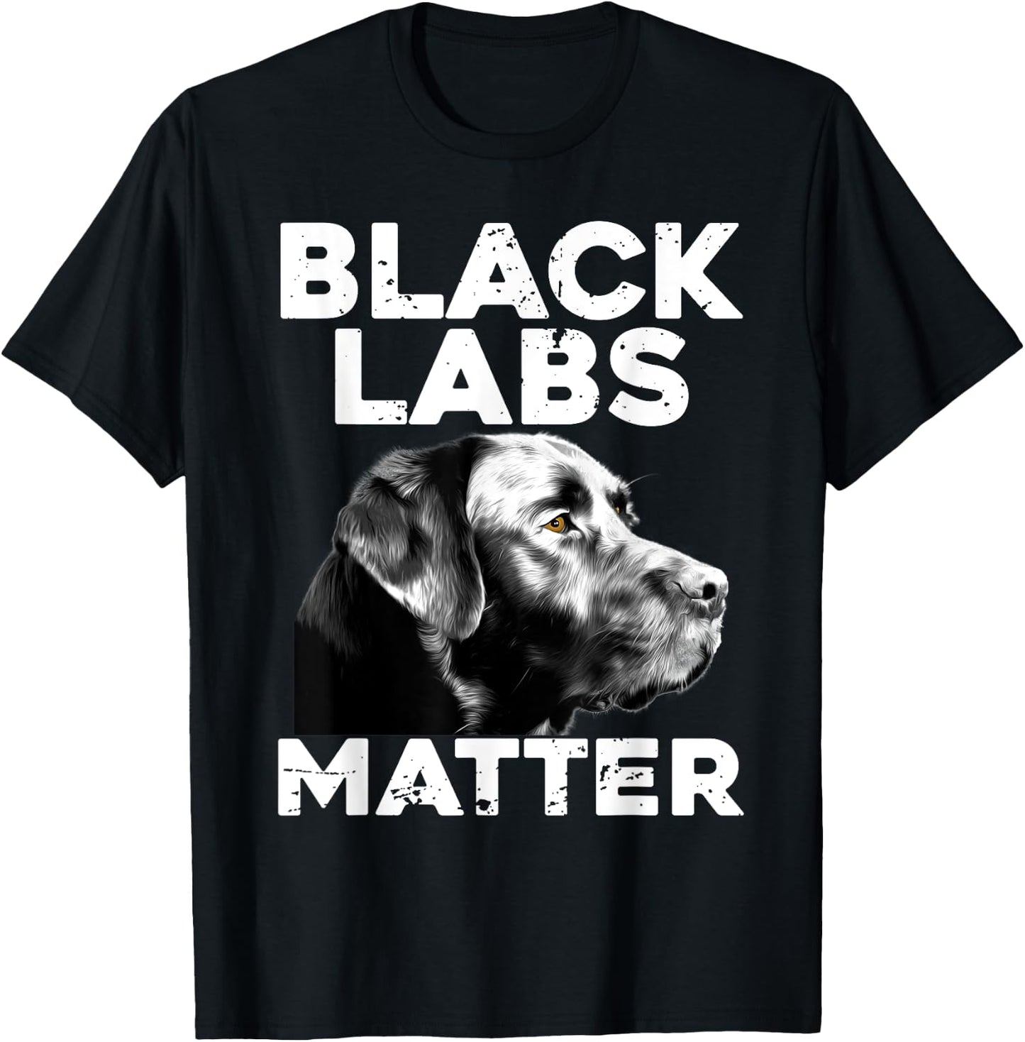 Cool Labrador Women Black Labs Matter Service Animal T-Shirt - T-Shirt | Black