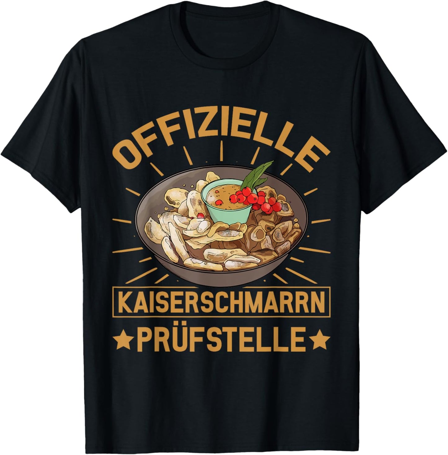 Official Kaiserschmarrn test centre - Kaiserschmarrn T-Shirt - T-Shirt | Black