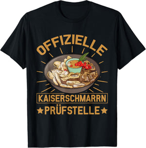 Official Kaiserschmarrn test centre - Kaiserschmarrn T-Shirt - T-Shirt | Black