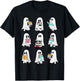 Ghost Reading Books Spooky Librarian Teacher Women T-Shirt - T-Shirt | Black