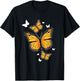 Flying Butterfly Lepidopterist Monarch Flutterby T-Shirt - T-Shirt | Black