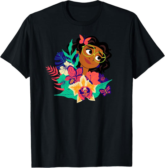 Disney Encanto Mirabel Flowers and Butterflies Paradiso T-Shirt - T-Shirt | Black
