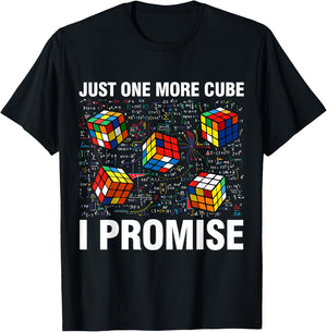 I'm Just Here to Solve Cubes Funny Math Lover Speed Cubing T-Shirt - T-Shirt | Black
