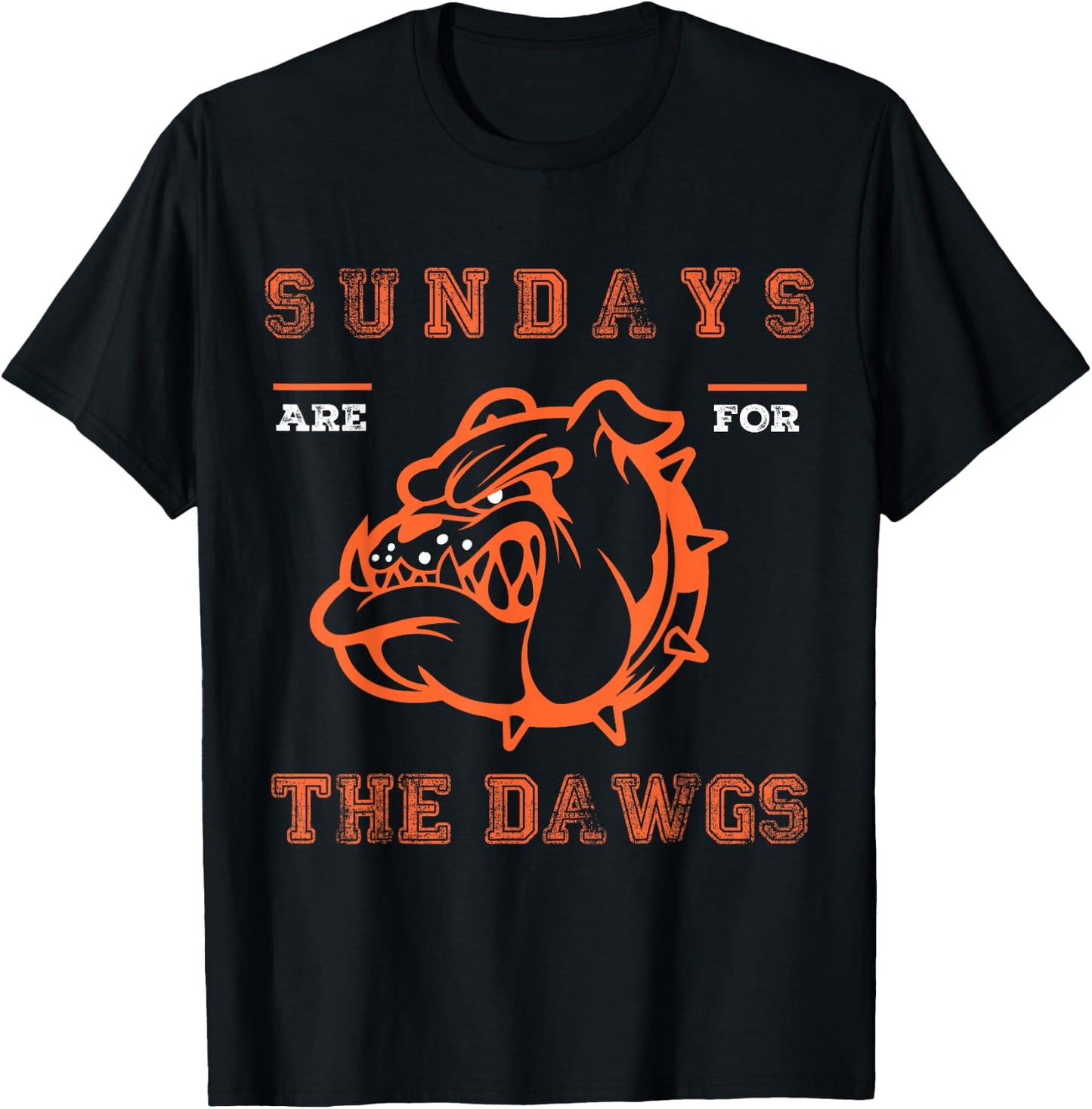 Sundays are for the Dawgs Cleveland Ohio Present Dawg T-Shirt - T-Shirt | Black