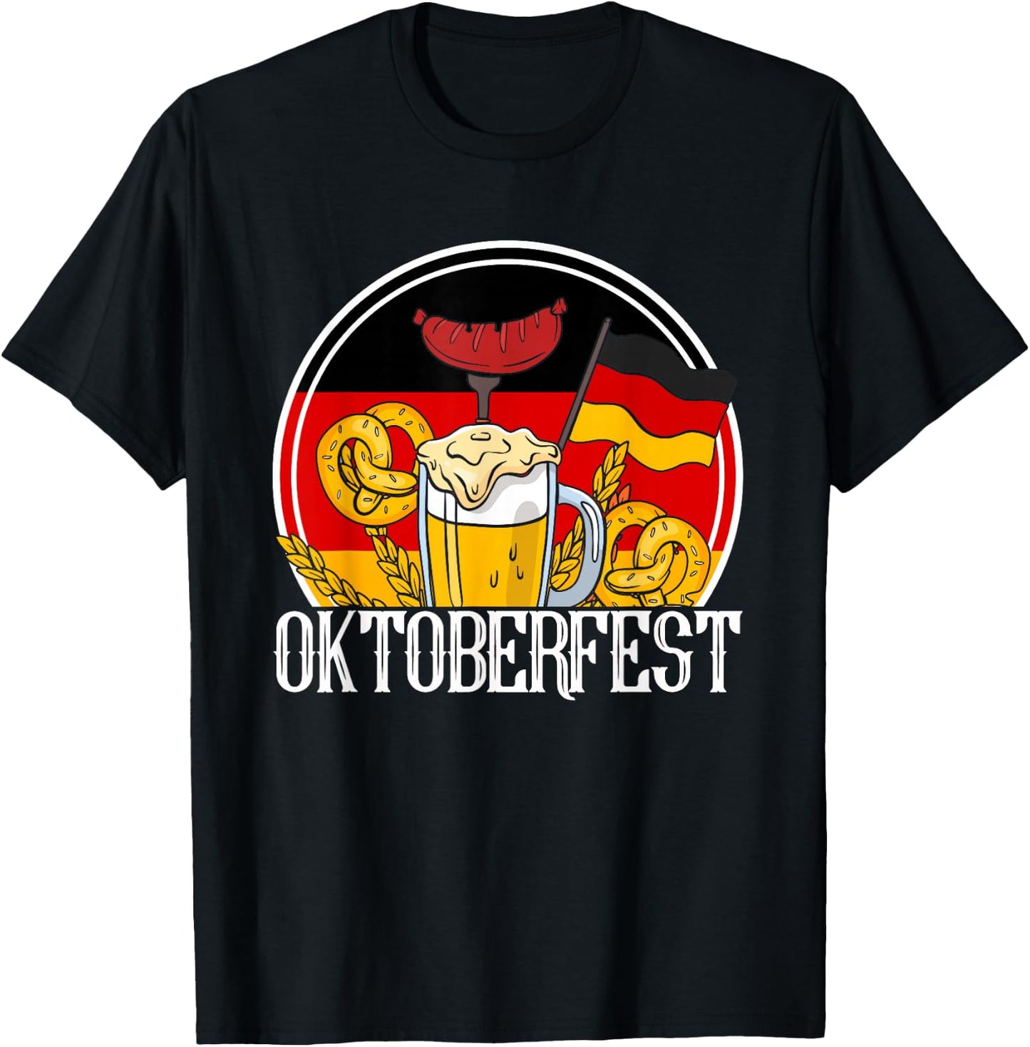 Oktoberfest 2025 Funny Oktoberfest 2025 Costume Men Women T-Shirt - T-Shirt | Black