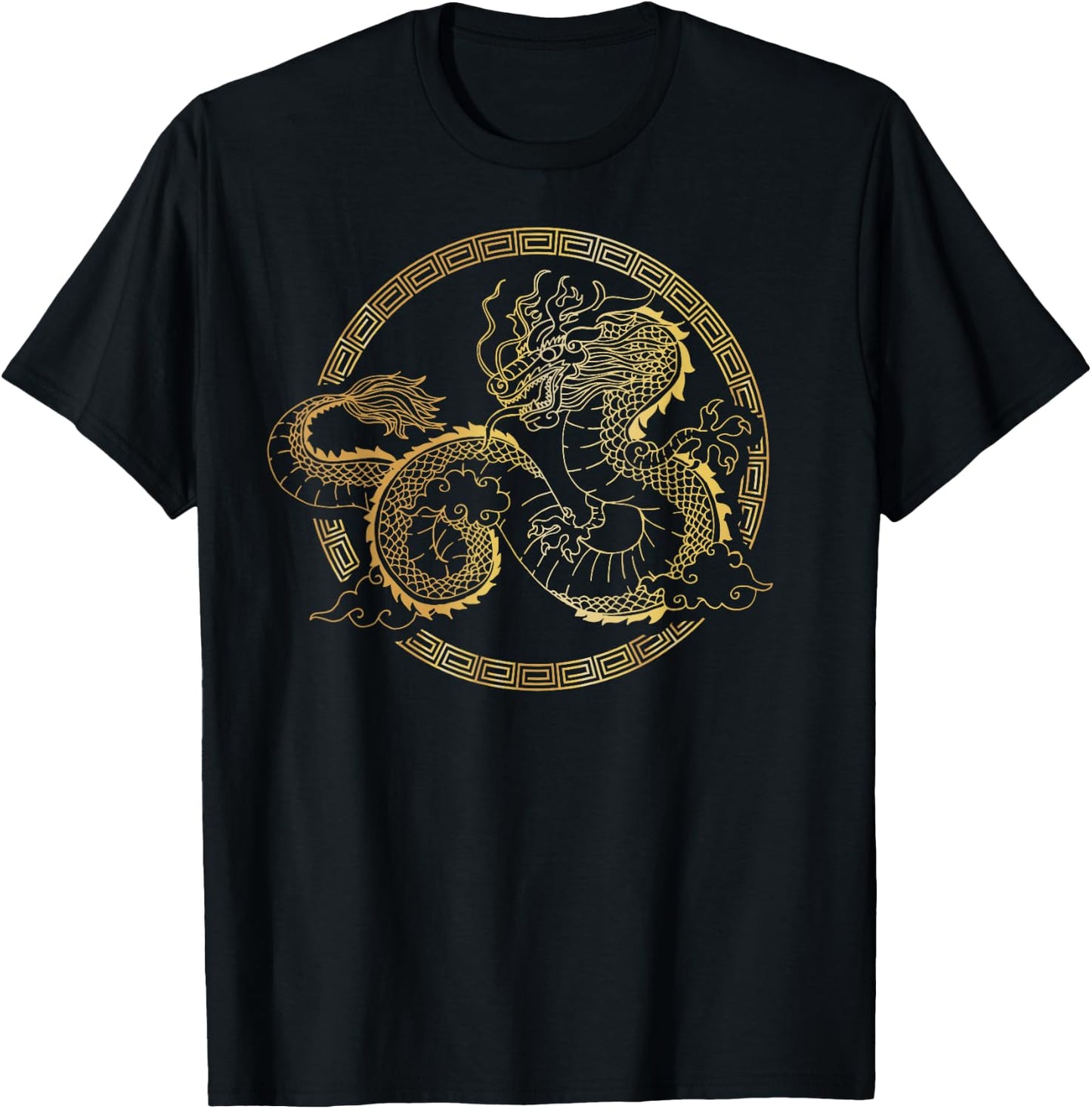 Japanese Tokyo Dragon Asian tattoo inspired retro 80’s style T-Shirt - T-Shirt | Black