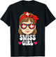Swiss Girl Switzerland T-Shirt - T-Shirt | Black