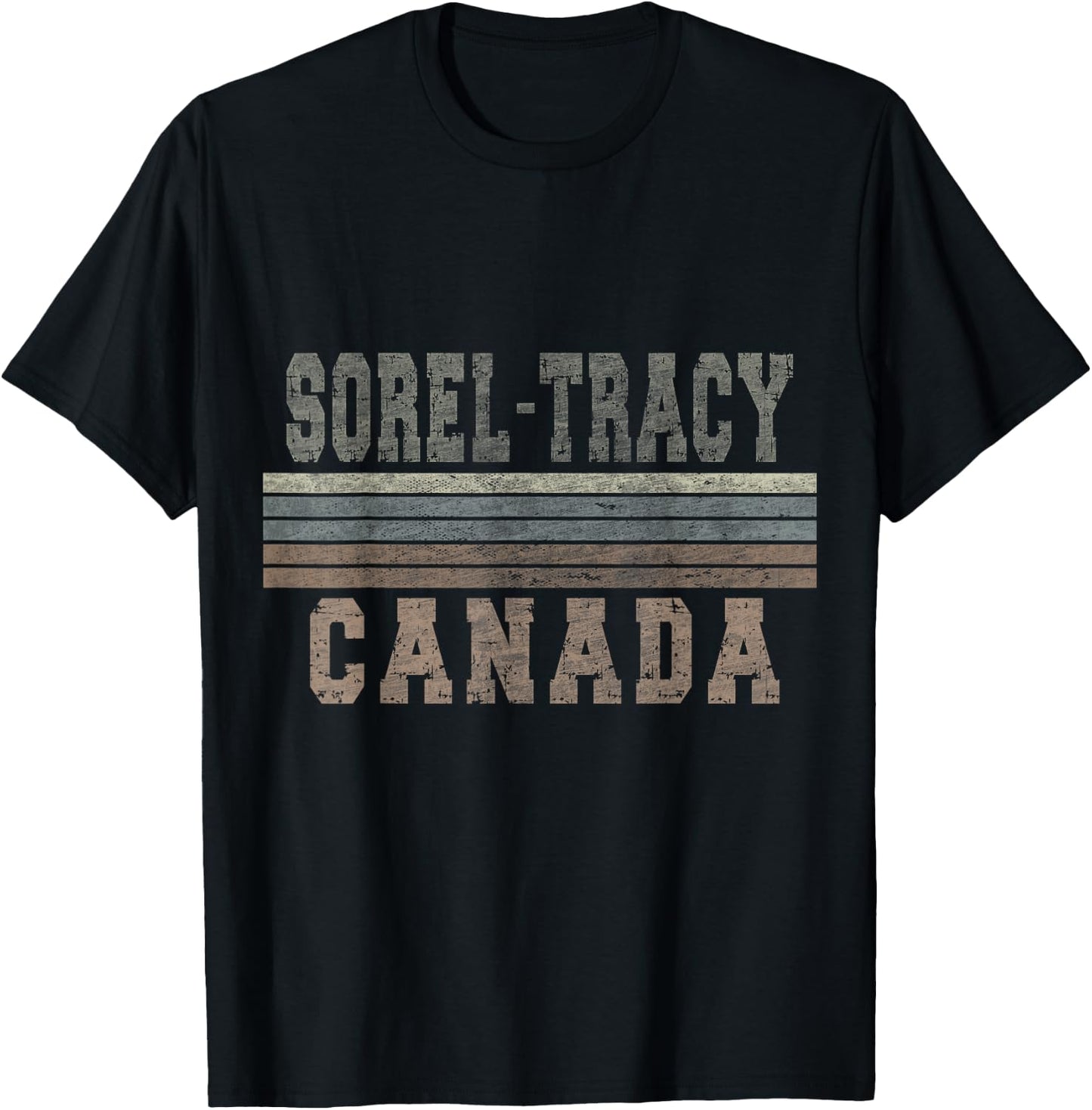 Retro Sorel-Tracy Canada T-Shirt - T-Shirt | Black