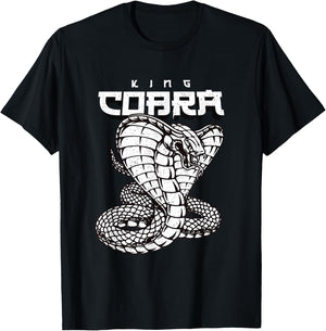 Vintage Snake Japanese Style King Cobra T-Shirt - T-Shirt | Black