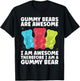 Funny Gummy Bear Art For Kids Girl Women Candy Lover Gummies T-Shirt - T-Shirt | Black
