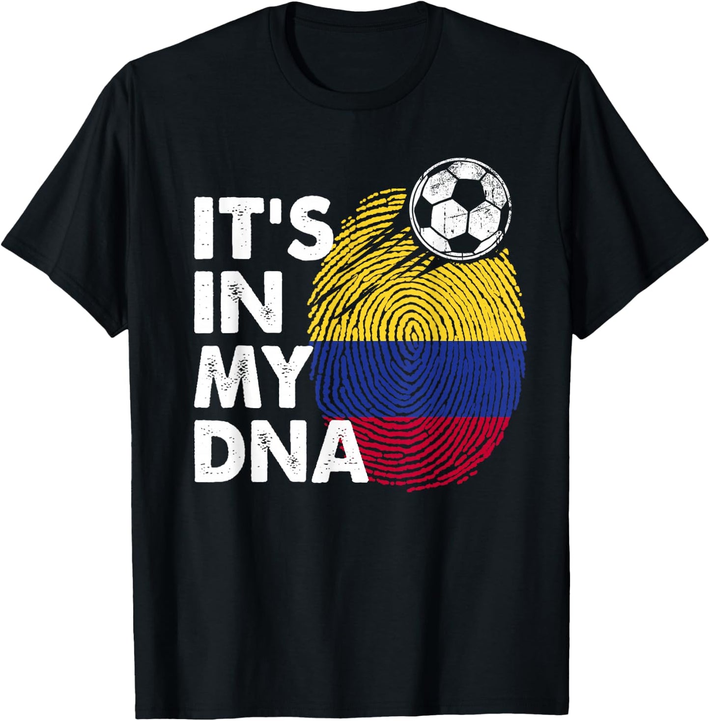 Colombia In My DNA Colombian Flag Team Colombia T-Shirt - T-Shirt | Black