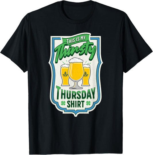 Thirsty Thursday Beer T-Shirt - T-Shirt | Black