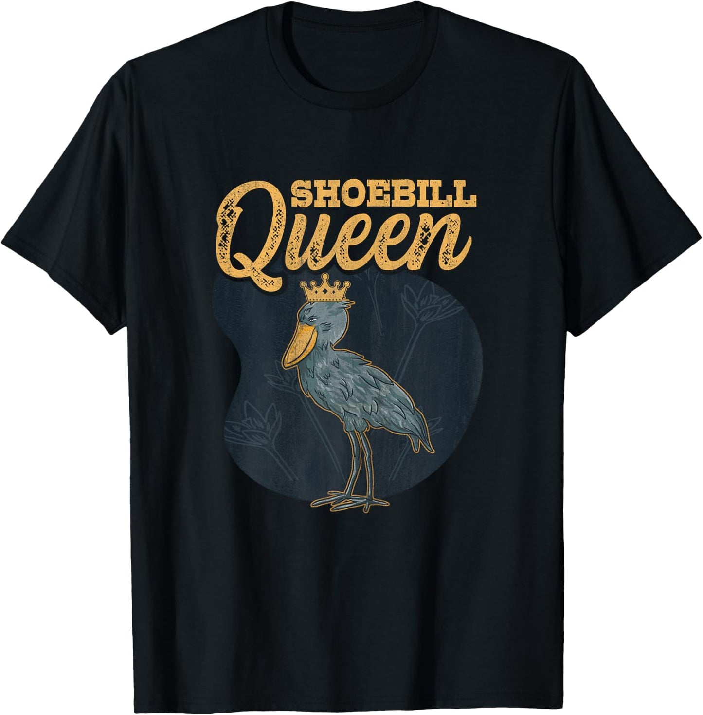 Shoebill Queen Design for a Shoebill stork lady T-Shirt - T-Shirt | Black