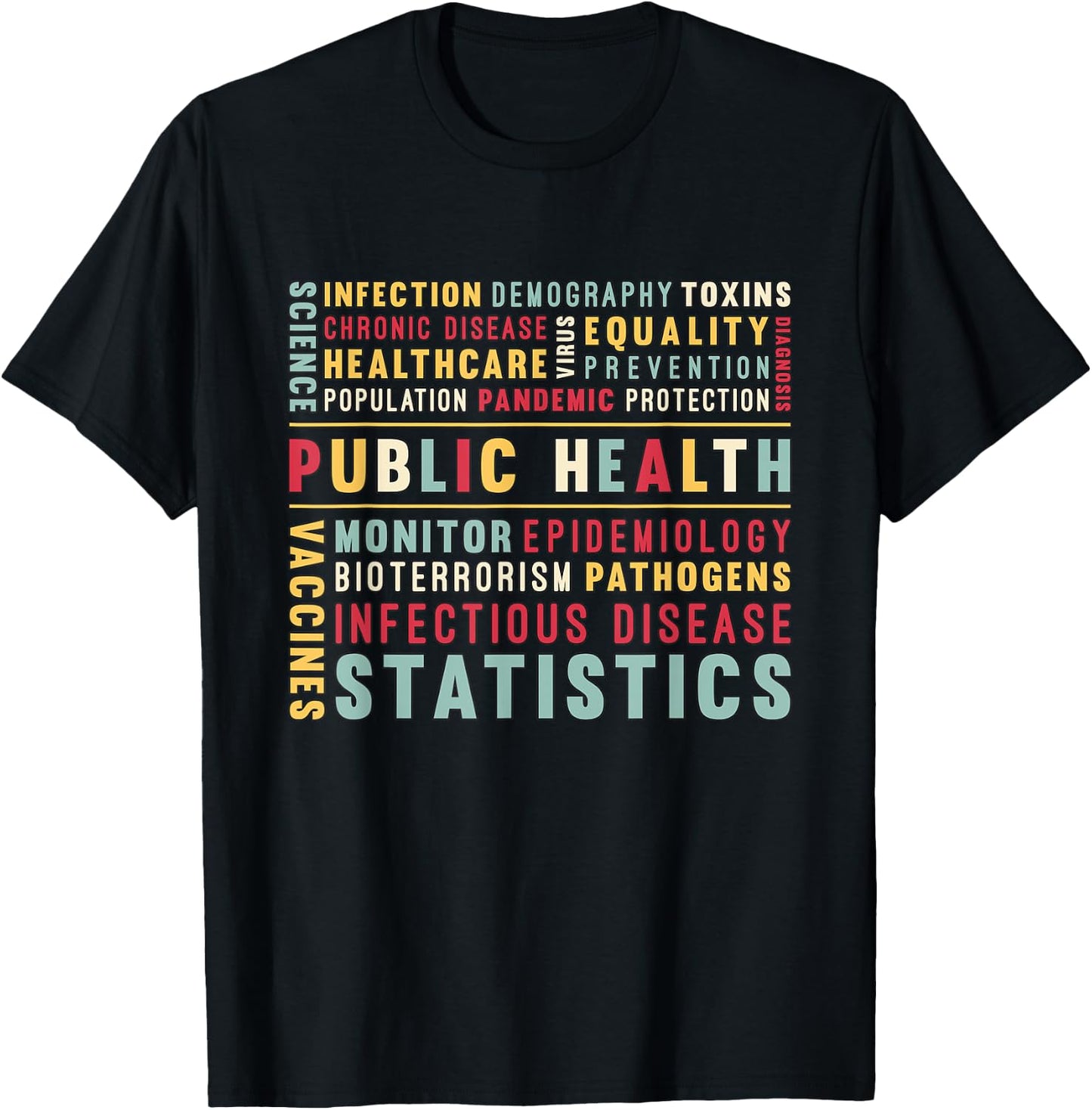 Public Health Loves Blood Donation Public Health Worker T-Shirt - T-Shirt | Black
