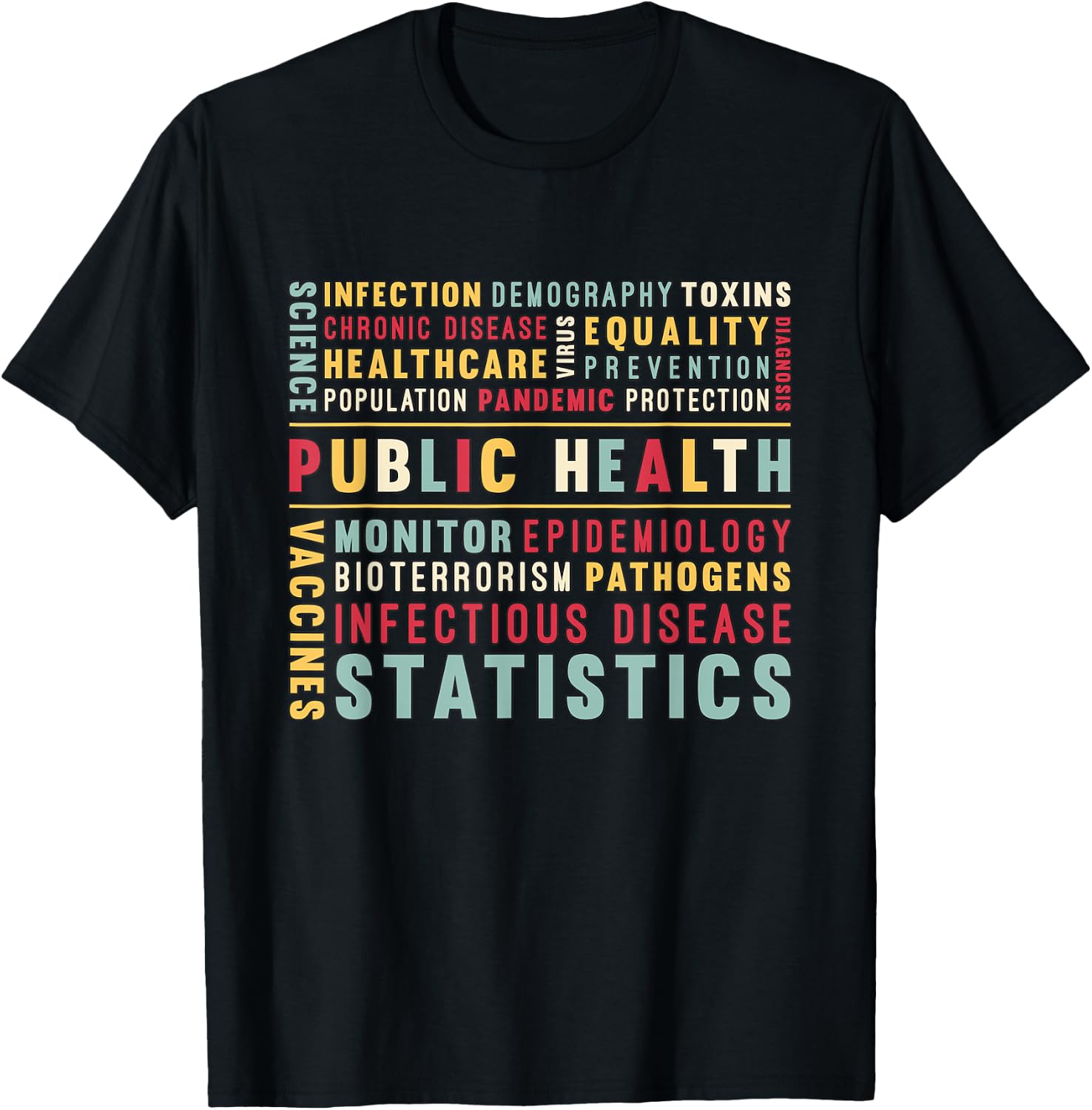 Public Health Loves Blood Donation Public Health Worker T-Shirt - T-Shirt | Black
