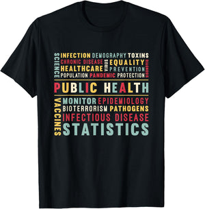 Public Health Loves Blood Donation Public Health Worker T-Shirt - T-Shirt | Black