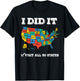 Visited All 50 States, USA map for Travel Champion Lover T-Shirt - T-Shirt | Black
