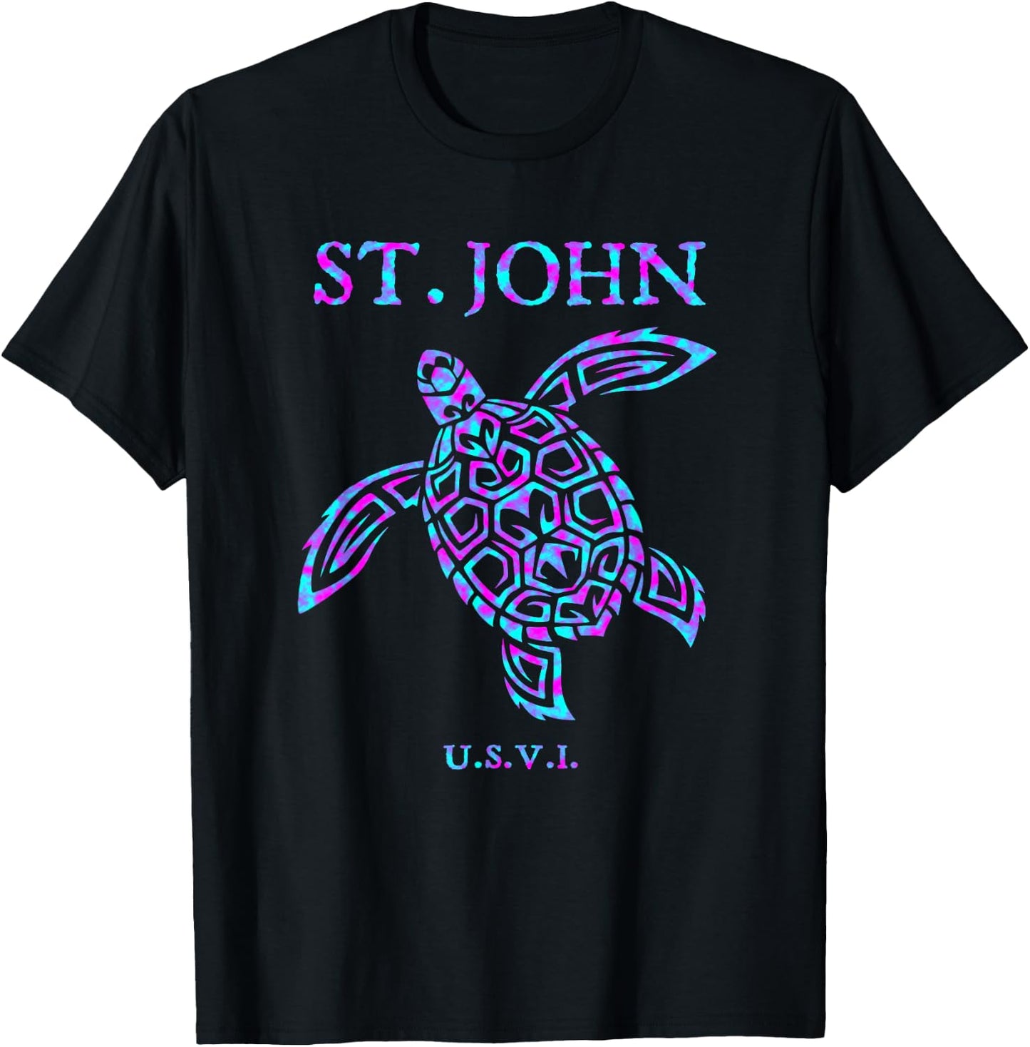 St John USVI Sea Turtle Boys Girls Toddler T-Shirt - T-Shirt | Black