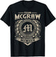 Team McGraw Lifetime Member Surname McGraw Family Vintage T-Shirt - T-Shirt | Black