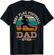 Flag Football Dad Retro Vintage Sport Ball Father's Day T-Shirt - T-Shirt | Black