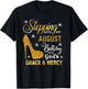 Stepping Into My August Birthday With God's Grace Mercy T-Shirt - T-Shirt | Black
