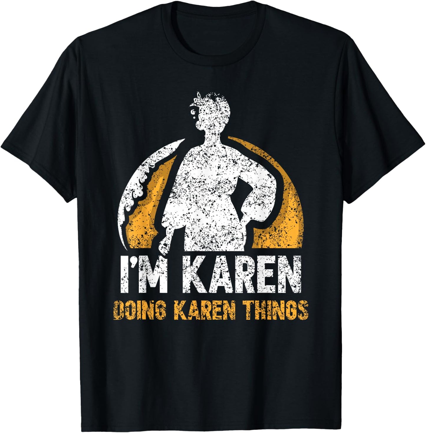 I'm Karen Doing Karen Things Calm Down Karens T-Shirt - T-Shirt | Black