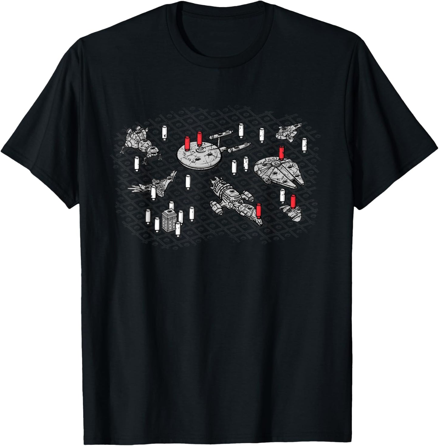 Vintage Intergalactic Battleship Firefly Serenity T-Shirt - T-Shirt | Black