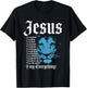 Jesus Is My God King Lord Savior Protector Lion Christian T-Shirt - T-Shirt | Black