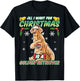 All I Want For Christmas Is A Golden Retriever Santa Claus T-Shirt - T-Shirt | Black