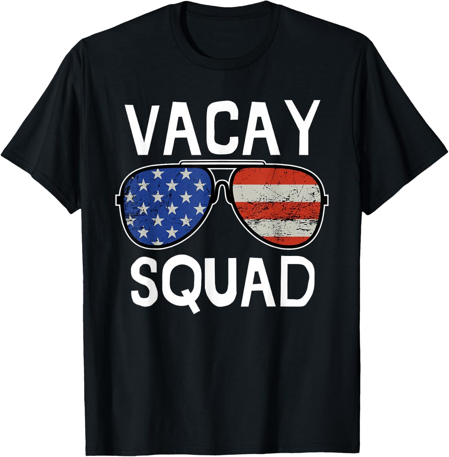 Vacay Squad Summer Vacation Family Friends Trip Matching T-Shirt - T-Shirt | Black