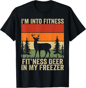 I'm Into Fitness Fit'ness Deer In My Freezer T-Shirt - T-Shirt | Black