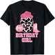 Happy 9th Birthday Girl Outfit Rodeo Western Cowgirl Cowboy T-Shirt - T-Shirt | Black