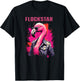 Cool Rockstar Flamingo T-Shirt - T-Shirt | Black