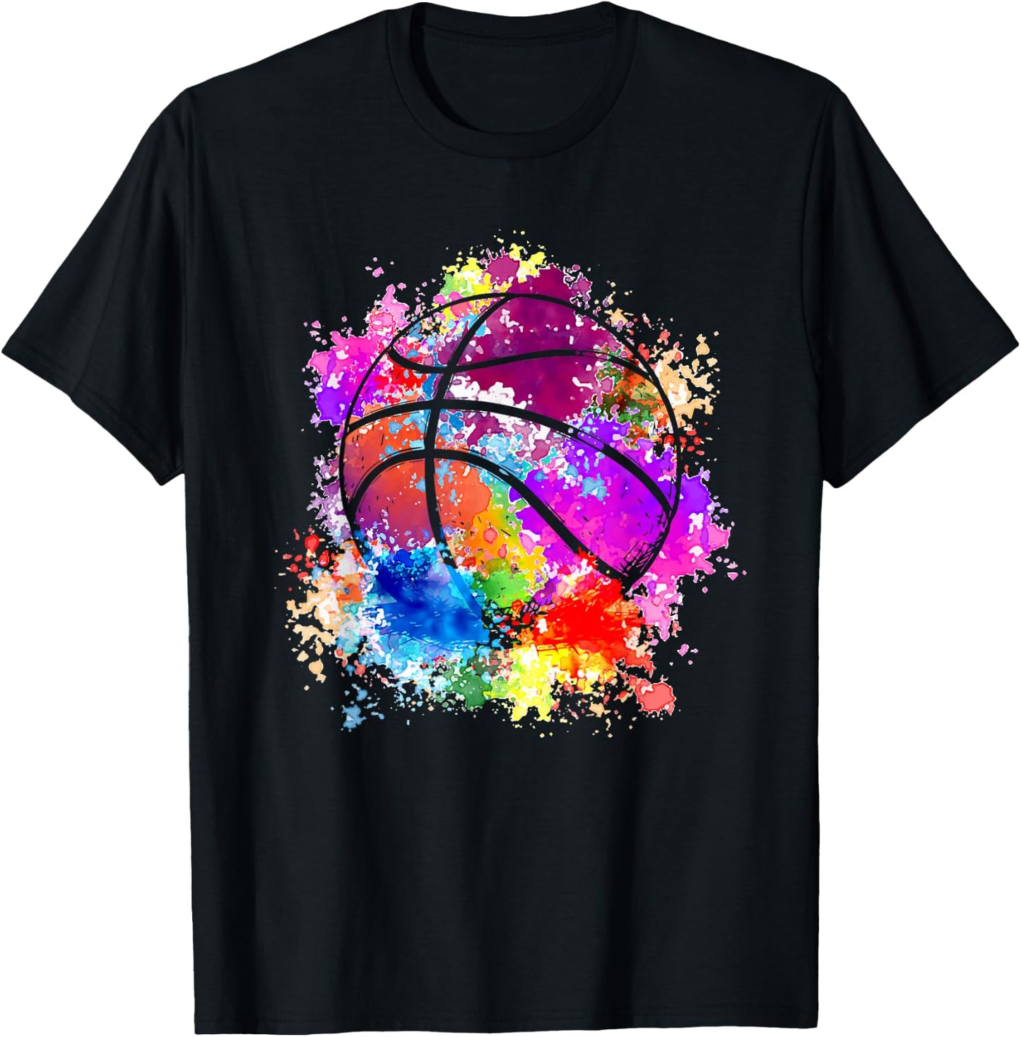 Basketball Teenagers Girls Teens Women Baller Dunking Small T-Shirt - T-Shirt | Black