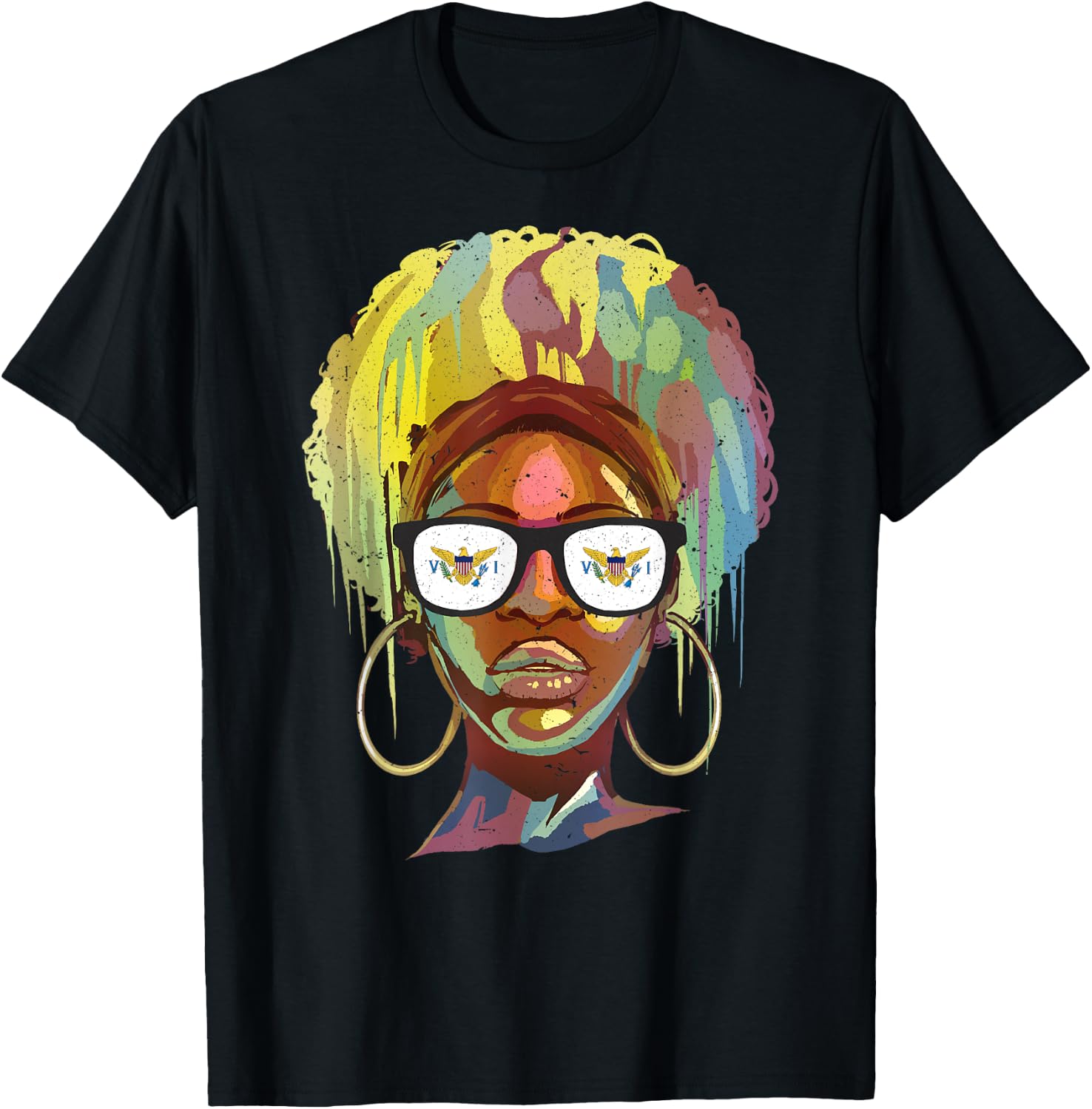 American Virgin Islands T-Shirt - T-Shirt | Black