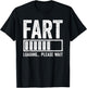 Fart Loading Please Wait Shirt Men Dad Joke Fathers Day T-Shirt - T-Shirt | Black