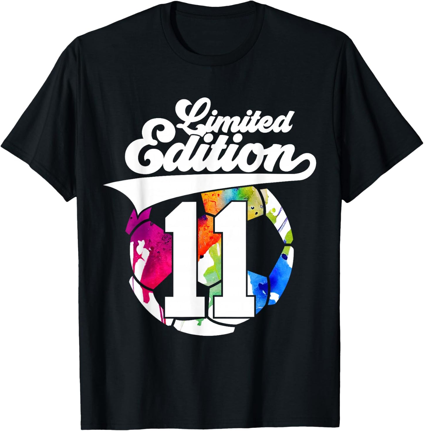 Limited Edition 11 Years Soccer 11th Birthday T-Shirt - T-Shirt | Black