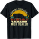 Support Your Local Milk Dealer Farmer Cow Lover Funny T-Shirt - T-Shirt | Black
