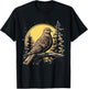 Retro Style Mourning Dove T-Shirt - T-Shirt | Black