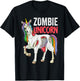 Zombie Unicorn Zombiecorn Halloween Costume Scary Undead T-Shirt - T-Shirt | Black