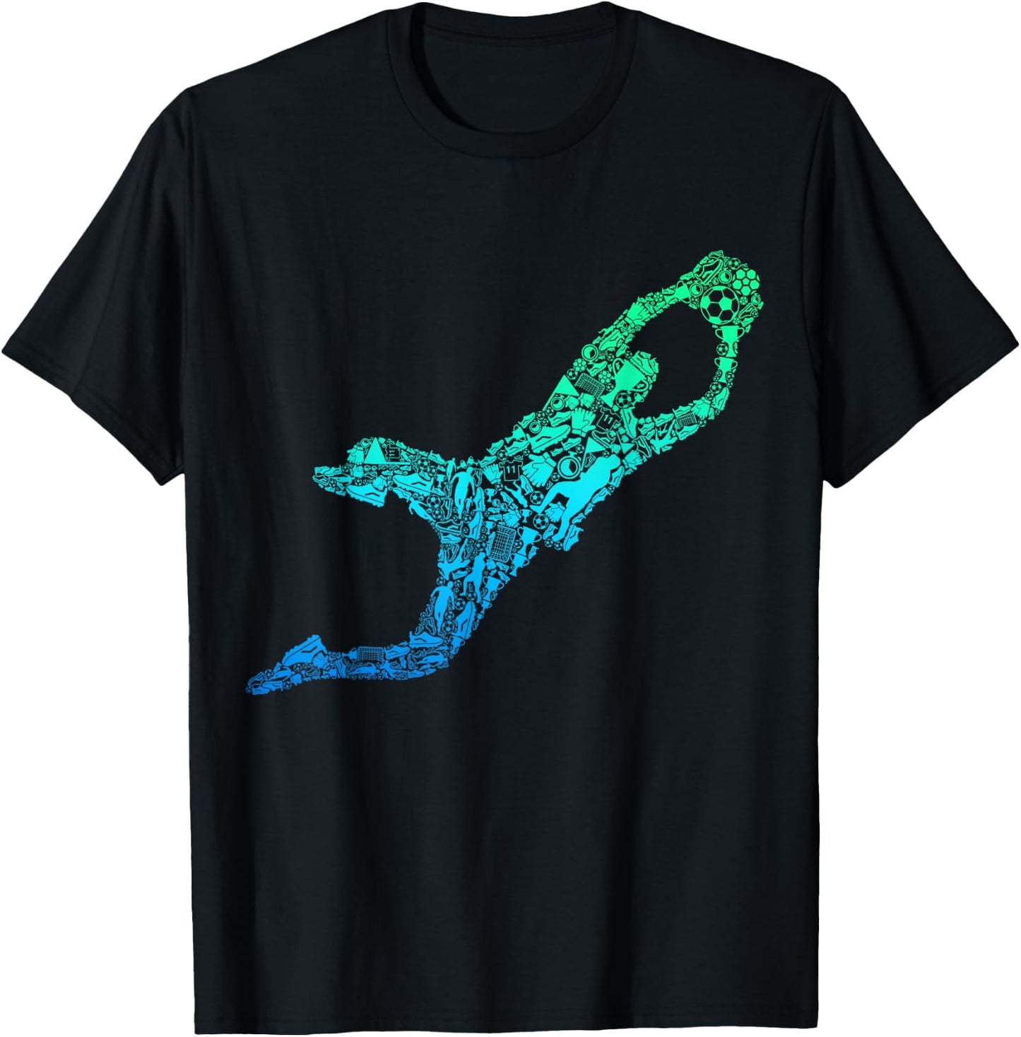 Soccer Goalie Goalkeeper Boys Kids Youth Men T-Shirt - T-Shirt | Black