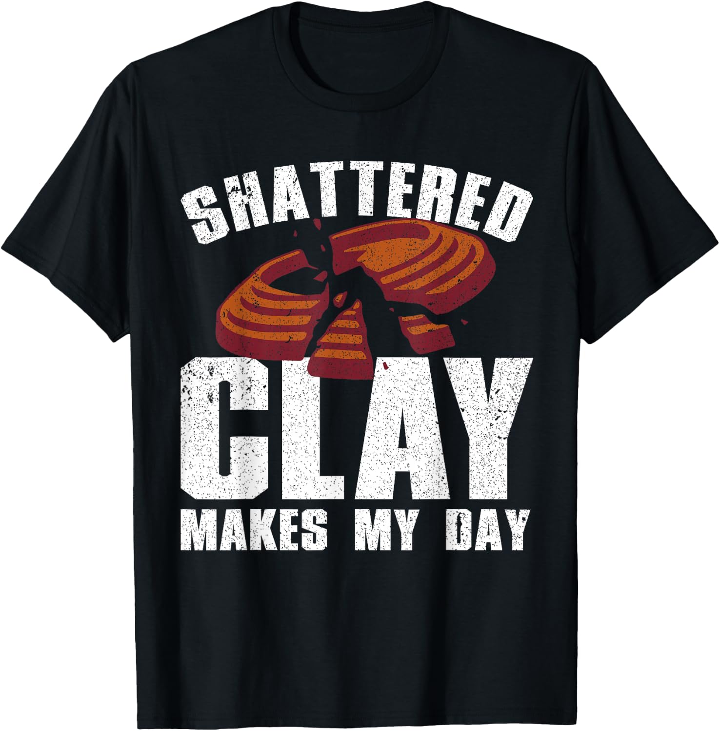 Cool Trap Shooting Art Women Clay Skeet Trap Shooter T-Shirt - T-Shirt | Black