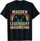 Madden Gamer Retro Gaming Vintage Game Personalized 70s T-Shirt - T-Shirt | Black