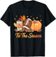 Tis The Season Football Fall Season Football Pumpkin Spice T-Shirt - T-Shirt | Black