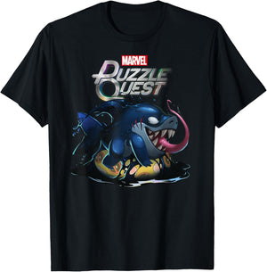 Marvel Puzzle Quest Jeff Land Shark Jeffrey Symbiote Floatie T-Shirt - T-Shirt | Black