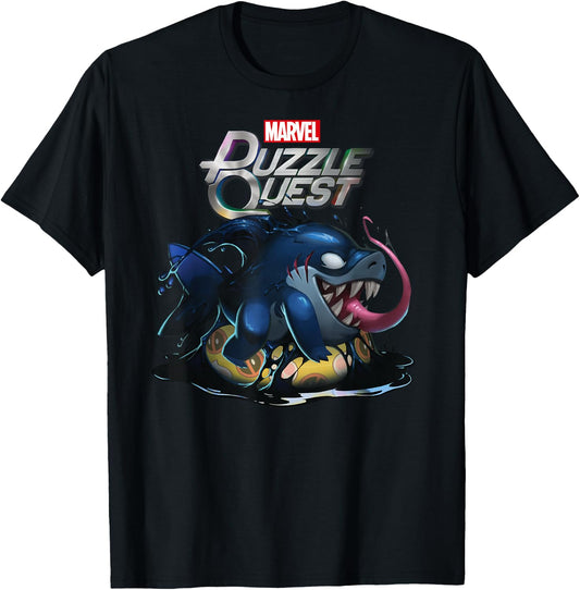 Marvel Puzzle Quest Jeff Land Shark Jeffrey Symbiote Floatie T-Shirt - T-Shirt | Black