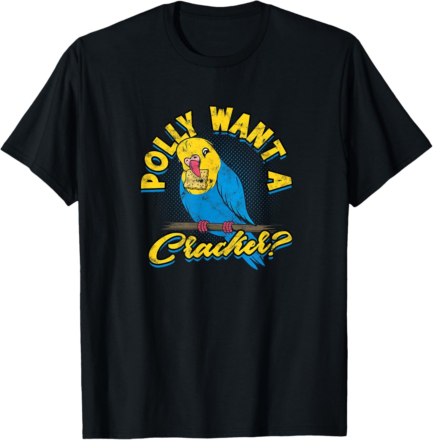 Polly want a cracker? - Parrots T-Shirt - T-Shirt | Black