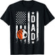 Basketball Soccer Dad US Flag Soccer Basketball Father T-Shirt - T-Shirt | Black